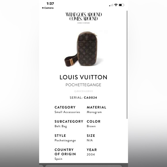 Vintage Louis Vuitton crossbody Purse. Has all the original parts. Gentle used . - Picture 9 of 10